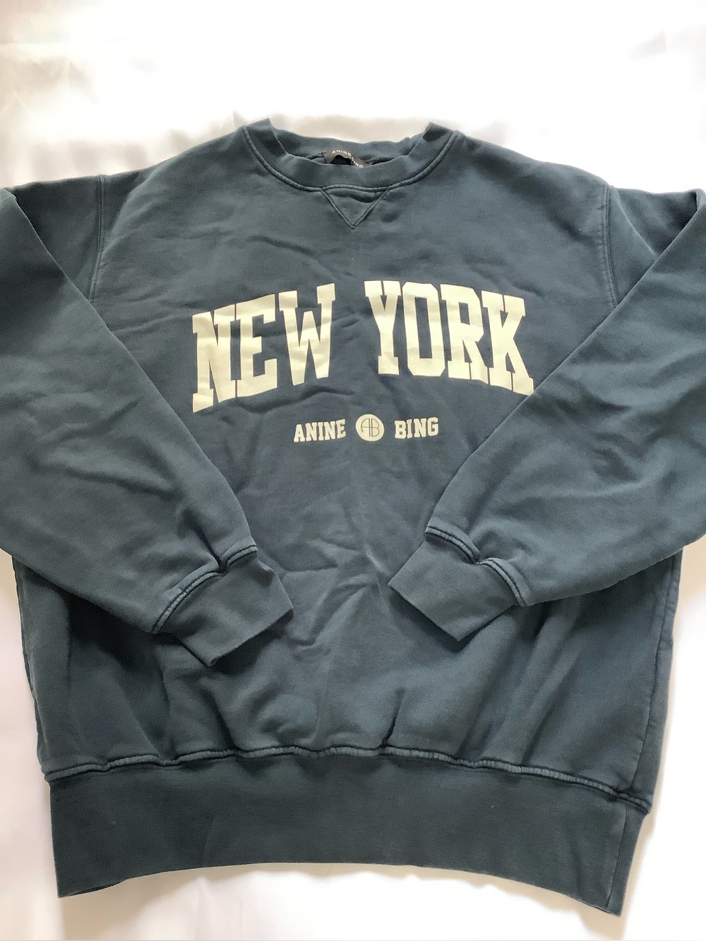 Anine Bing Oversized Sweatshirt Gray XS (0228)